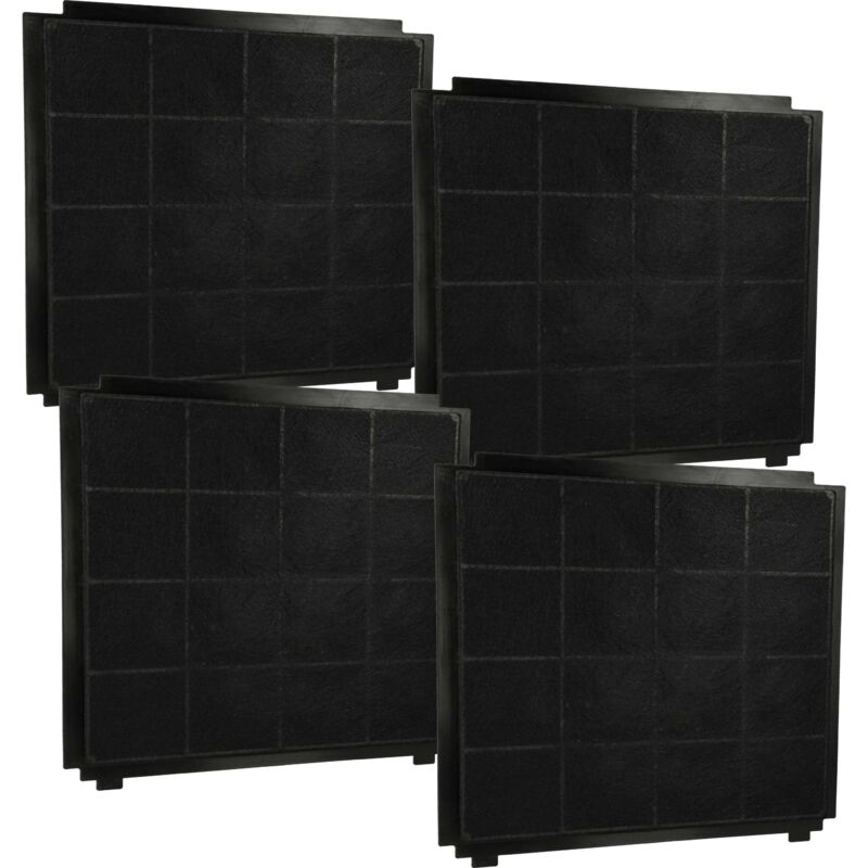 foto del prodotto vhbw 4x filtro a carboni attivi compatibile con airforce airiekoblack90, airtulipeb, airtulipen, ccf1346101c, ccf2036532, ccf2036535 cappe aspiranti