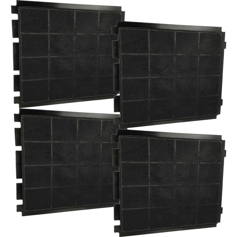 foto del prodotto vhbw 4x filtro a carboni attivi compatibile con airforce concrete 875300, eg1817 f181 tlc 5db96450, eg1819 5db95761, eg1818 5db96451 cappe aspiranti