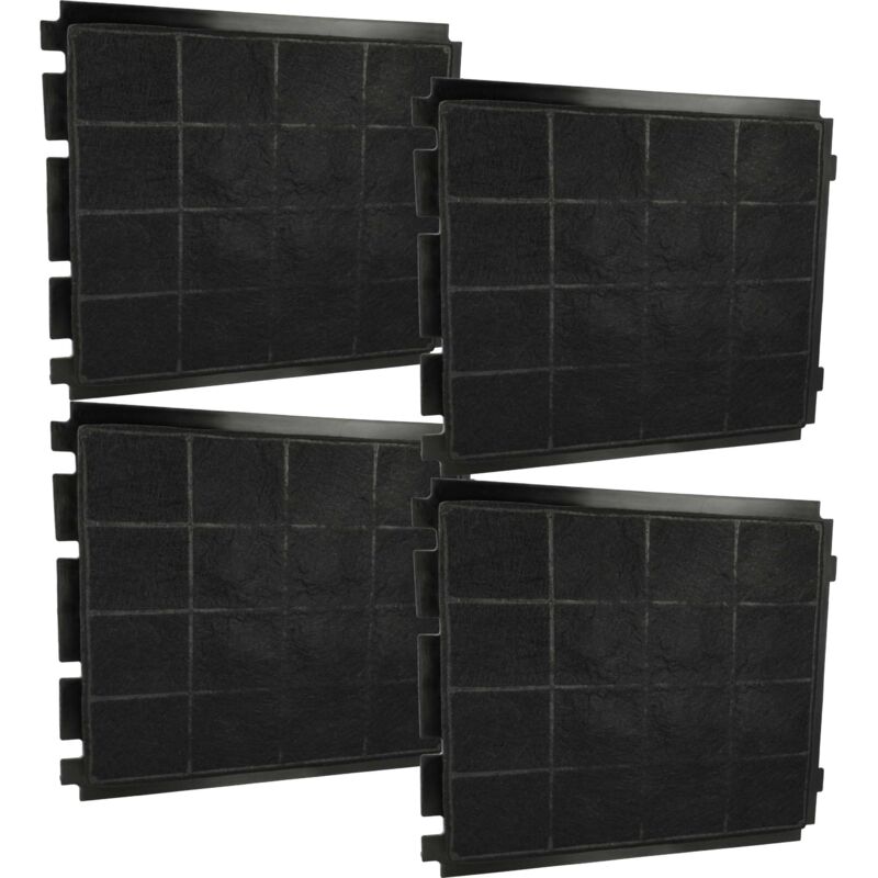 foto del prodotto vhbw 4x filtro a carboni attivi compatibile con airforce new moon 883180, 875650, 883181, 5883181, 5883180, 5883186, 875645, 875640 cappe aspiranti