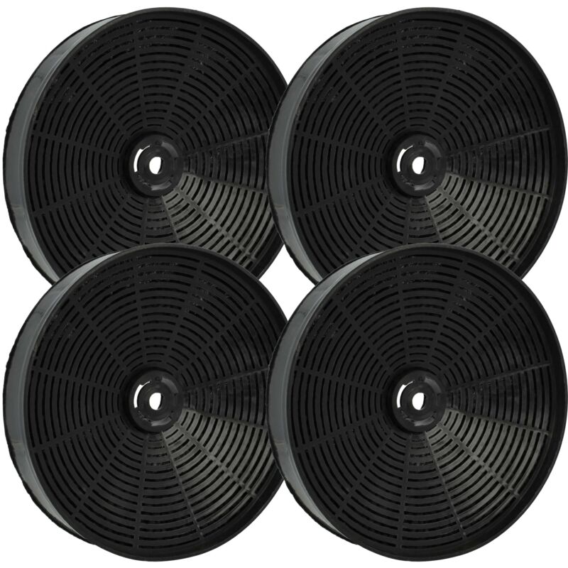 foto del prodotto vhbw 4x filtro a carboni attivi compatibile con alno aef3290w 94242035000, aef3310n 94242035200, aef3290s 94242035100 cappe aspiranti 17,3 cm