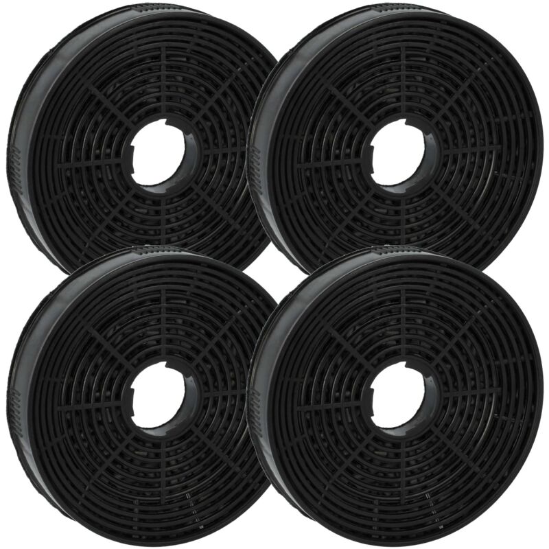 foto del prodotto vhbw 4x filtro a carboni attivi compatibile con amica fh17231 1e, ots515i, ots615w, ots515w, ots615i cappe aspiranti 14 cm