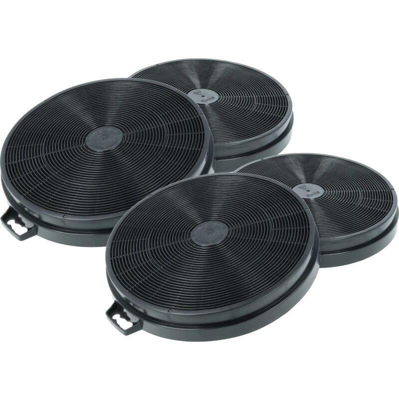 foto del prodotto vhbw 4x filtro a carboni attivi compatibile con atag d60, d602, d90, sli 90, sli 60, d902, sli 120 cappe aspiranti 20,2 cm