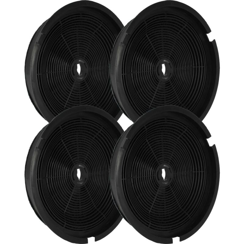 foto del prodotto vhbw 4x filtro a carboni attivi compatibile con beko bno 62 l, bno 90 l, ccp 6460 x, ccp 8480 x, cwb 6435 x, bno 60 l cappe aspiranti 19 cm