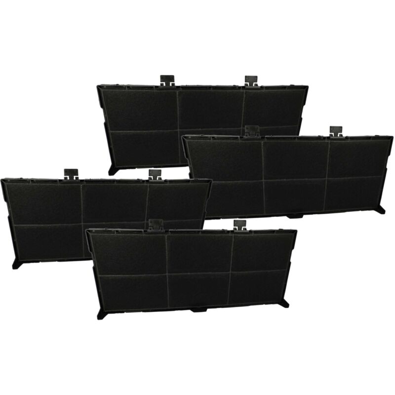 foto del prodotto vhbw 4x filtro a carboni attivi compatibile con bosch dsz456100, dfs098k53 02 cappe aspiranti
