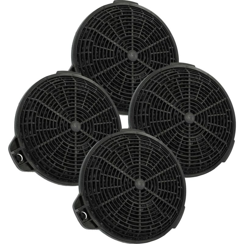 foto del prodotto vhbw 4x filtro a carboni attivi compatibile con cata valto 700 xgwh, valto 700 xgbk, valto 600 xgwh, valto 600 xgbk cappe aspiranti 13,25 cm