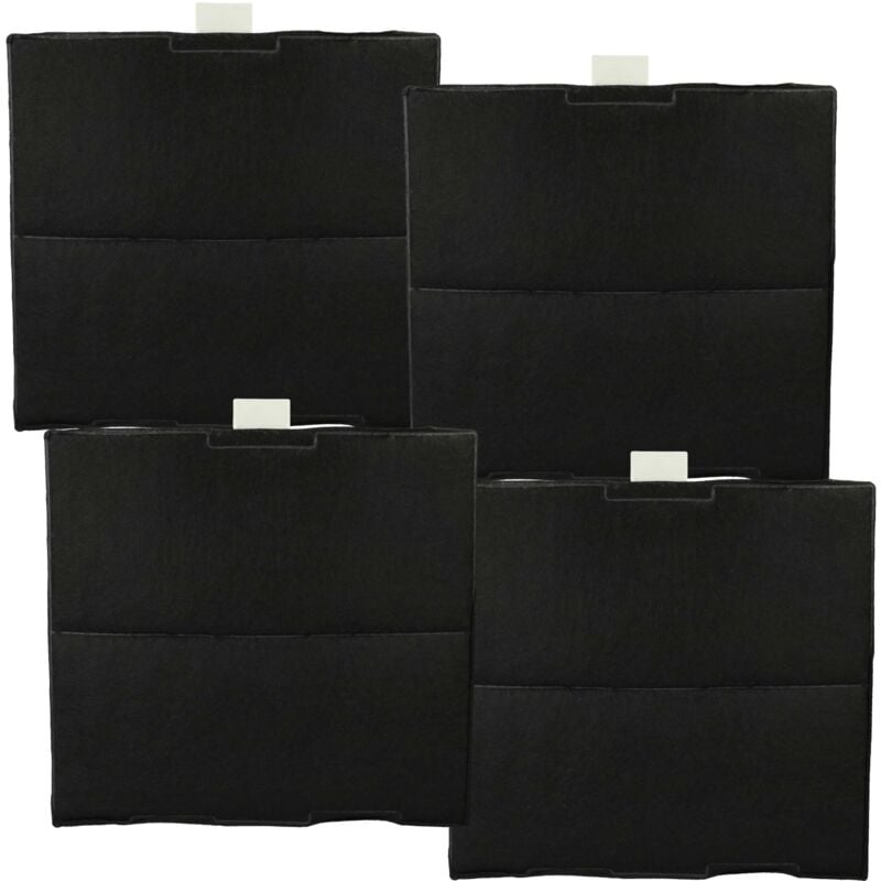 foto del prodotto vhbw 4x filtro a carboni attivi compatibile con constructa cd959250, cd959550, cd939250, cd939550, cz5131x5 cappe aspiranti 23,5 x 22 x 2 cm