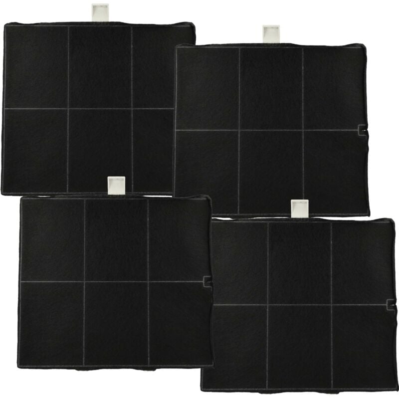 foto del prodotto vhbw 4x filtro a carboni attivi compatibile con constructa cz5117x5 cappe aspiranti 25,5 x 22,5 x 2,3 cm