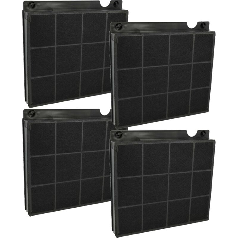 foto del prodotto vhbw 4x filtro a carboni attivi compatibile con elica aurora, bogart, bridge, bridge 90, ariast, artica, atlantica adas 305, atlantis cappe