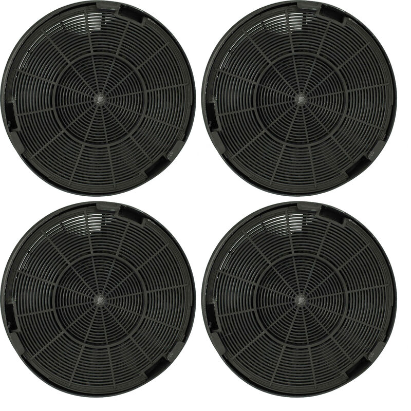 foto del prodotto vhbw 4x filtro a carboni attivi compatibile con franke 110.0015.212, 110.0015.213, 110.0017.937, 110.0023.302, 110.0023.303 cappe aspiranti 19,6