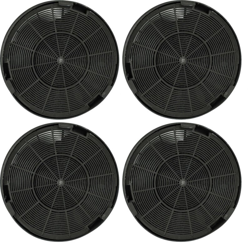 foto del prodotto vhbw 4x filtro a carboni attivi compatibile con franke maris fma 905 wh xs, maris fms 605, maris fms 605 xs, maris fms 905 cappe aspiranti 19,6 cm