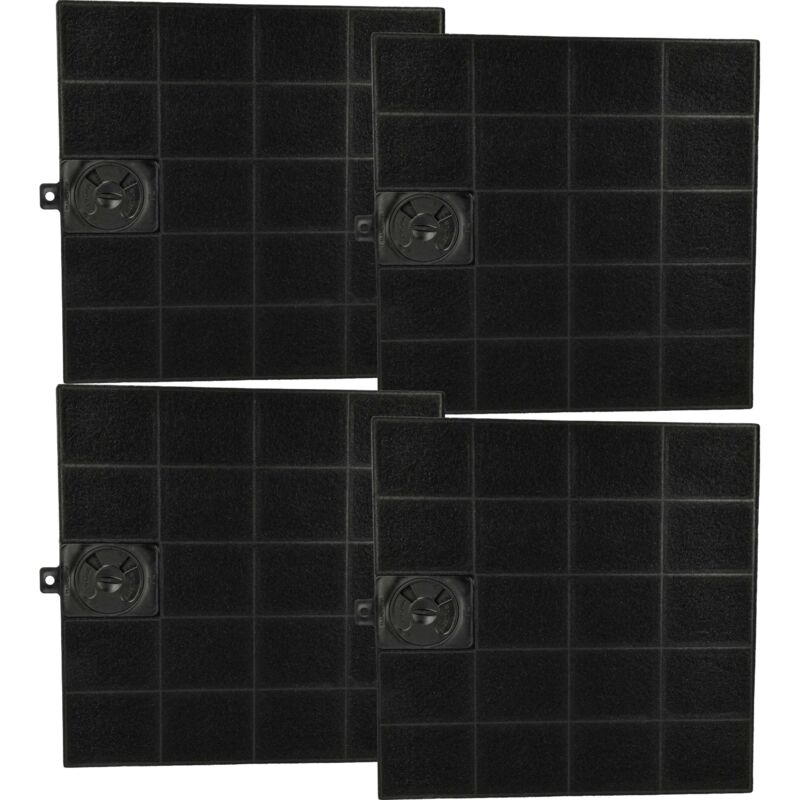 foto del prodotto vhbw 4x filtro a carboni attivi compatibile con gorenje 514498, 514518, 514496, 514497, 514521, 565736, 514519, 514520, 514495 cappe aspiranti