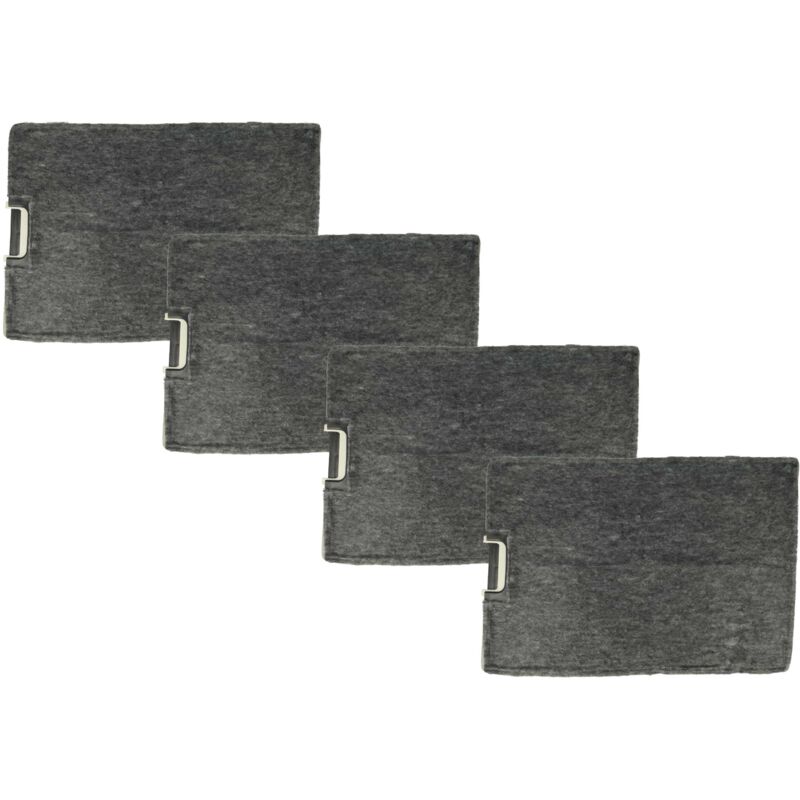 foto del prodotto vhbw 4x filtro a carboni attivi compatibile con imperial dht 90 w nl 001, diw 1076, diw1076, dht 90 w e 001 cappe aspiranti 30 x 21,5 x 3 cm