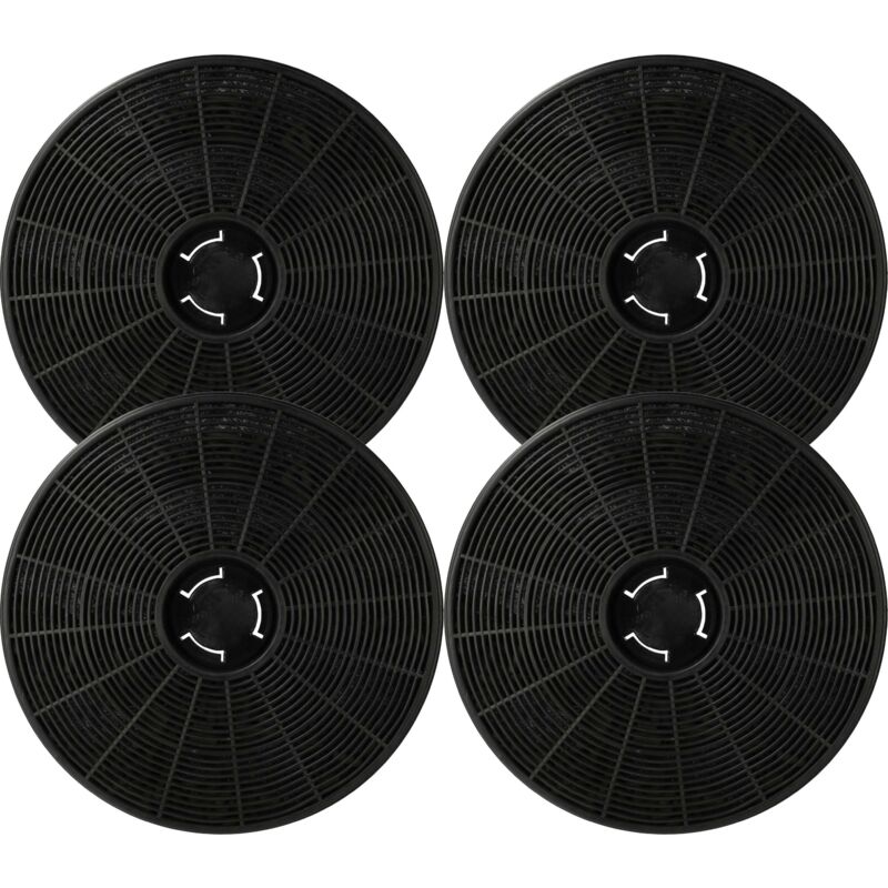 foto del prodotto vhbw 4x filtro a carboni attivi compatibile con klarstein limelight 10034975, 10034976, 10034977, 10034978, 10041132 cappe aspiranti 16 cm