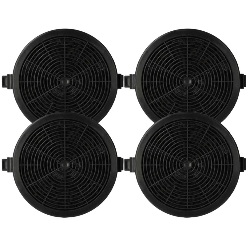 foto del prodotto vhbw 4x filtro a carboni attivi compatibile con klarstein serie sofia cappe aspiranti 11,2 cm