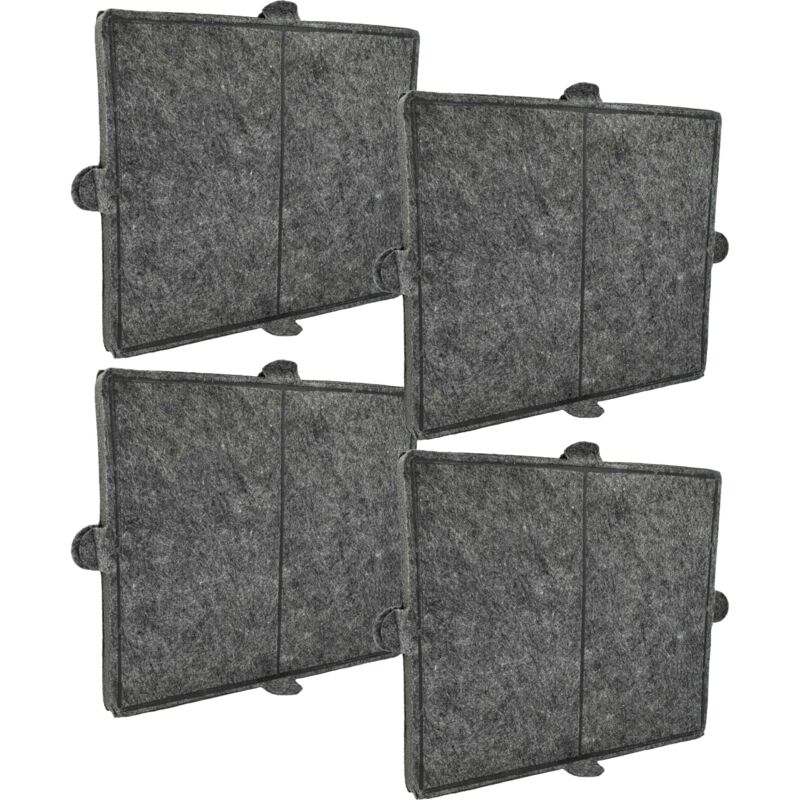 foto del prodotto vhbw 4x filtro a carboni attivi compatibile con miele da 6596 d ext, lumen inox, mf, ice, lumen, fifire, dkf, eco, da 6596 w, da ext cappe aspiranti