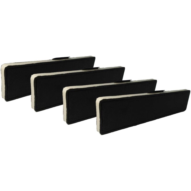 foto del prodotto vhbw 4x filtro a carboni attivi compatibile con miele da 6708 d hvbr, da 6708 d obsw, duu 1000 1, duu 2900 cappe aspiranti 43 x 10 x 2 cm