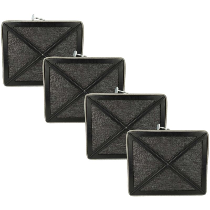 foto del prodotto vhbw 4x filtro a carboni attivi compatibile con miele da226, da227, da279, da360, da361, da362, da229, da362 110 cappe aspiranti 20,5 x 17 x 3,3