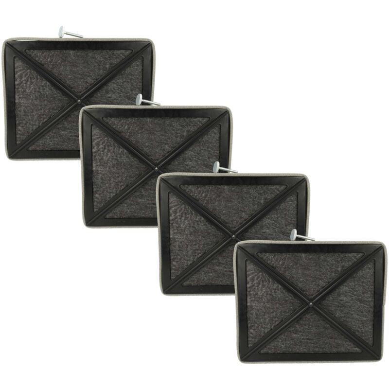 foto del prodotto vhbw 4x filtro a carboni attivi compatibile con miele da371, da372, da60 1, da68, da71, da72 1, da73, da362 75 cappe aspiranti 20,5 x 17 x 3,3 cm