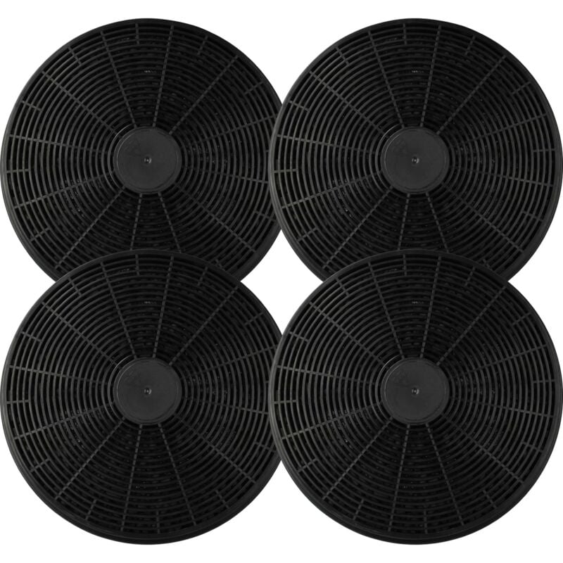 immagine 0 del prodotto vhbw 4x filtro a carboni attivi compatibile con respekta ch55090wa, ch55060sa, ch55060wa, ch55090sa cappe aspiranti 17,5 cm