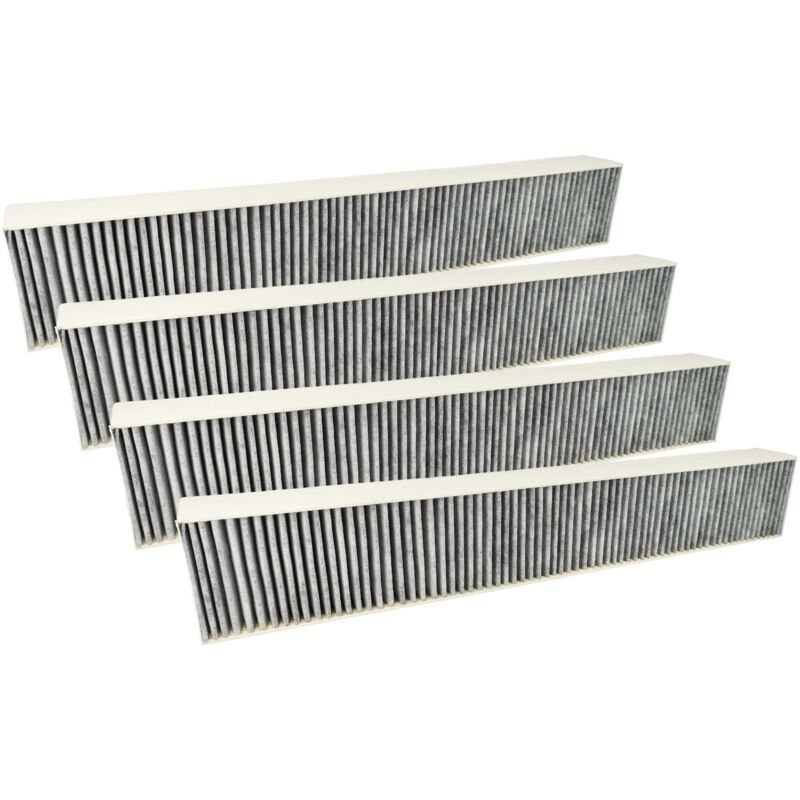 foto del prodotto vhbw 4x filtro a carboni attivi compatibile con siemens ed875fs11e, ed845fs11e, ed877fs25e, ed877fs21e, ed807fs25e, ed801fs11e cappe aspiranti