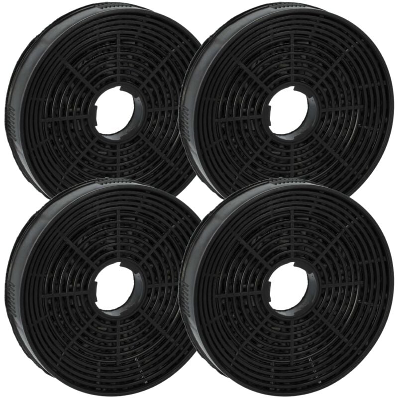 foto del prodotto vhbw 4x filtro a carboni attivi compatibile con silverline af 90, delta, kubik, esty, kul 1 cappe aspiranti 14 cm