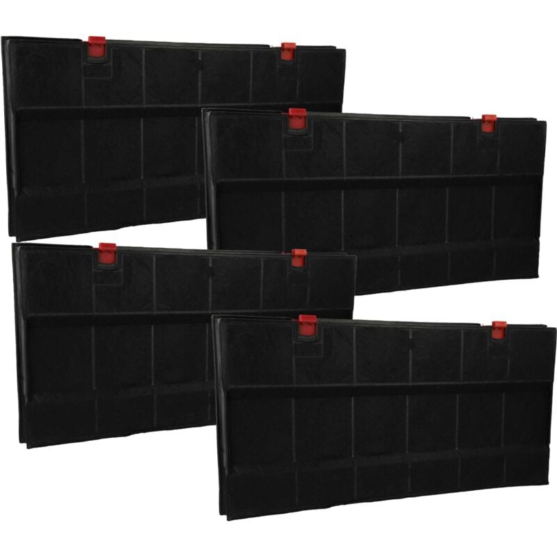 immagine 0 del prodotto vhbw 4x filtro a carboni attivi compatibile con whirlpool akr633wh2, akr634 wh, akr634av, akr634br, akr634gy cappe aspiranti 43 x 21,7 x 3,3 cm