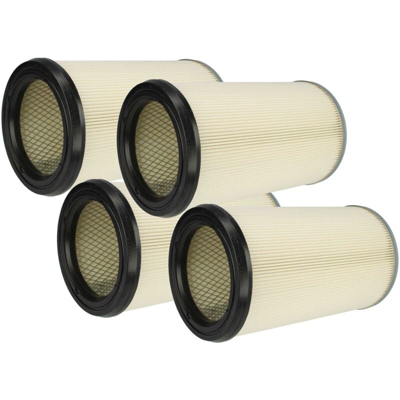 foto del prodotto vhbw 4x filtro a pieghe piatte compatibile con k rcher nt 601, nt 602, nt 802 i, nt 200, nt 602 lp aspirapolvere blu argento bianco