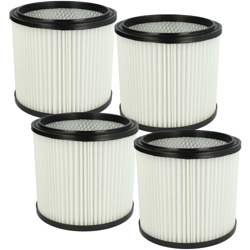 immagine 0 del prodotto vhbw 4x filtro a pieghe piatte compatibile con rowenta allround ru 30.1, ru 105 zentralfilter aspirapolvere nero bianco