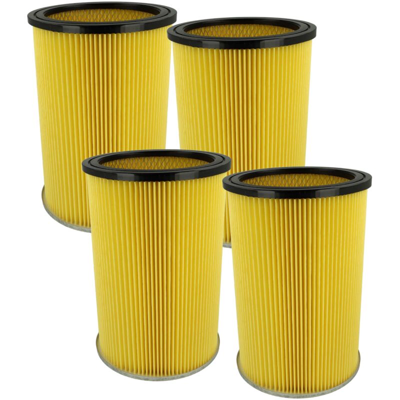 foto del prodotto vhbw 4x filtro a pieghe piatte compatibile con thomas 450 za, 451 za, 34 450 za ... 2010 , 34 451 za ... 2010 aspirapolvere giallo nero