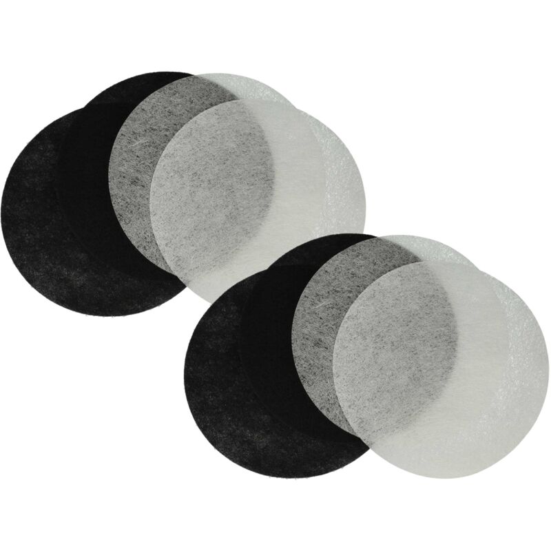 foto del prodotto vhbw 4x filtro ai carboni attivi, 4x filtro antigrasso sostituisce moulinex ad 5 per friggitrice set da 8pz.