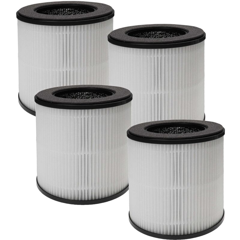 foto del prodotto vhbw 4x filtro aria compatibile con acekool b d02f purificatore d aria filtro combinato prefiltro hepa carbone attivo
