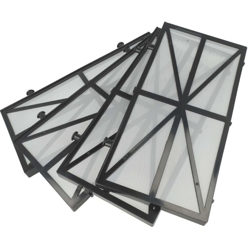 foto del prodotto vhbw 4x filtro compatibile con dolphin dlx5, dlx4, diaqua top aspiratore, robot per piscine filtro a maglie fini, 27,2 x 13,1 x 1,3 cm