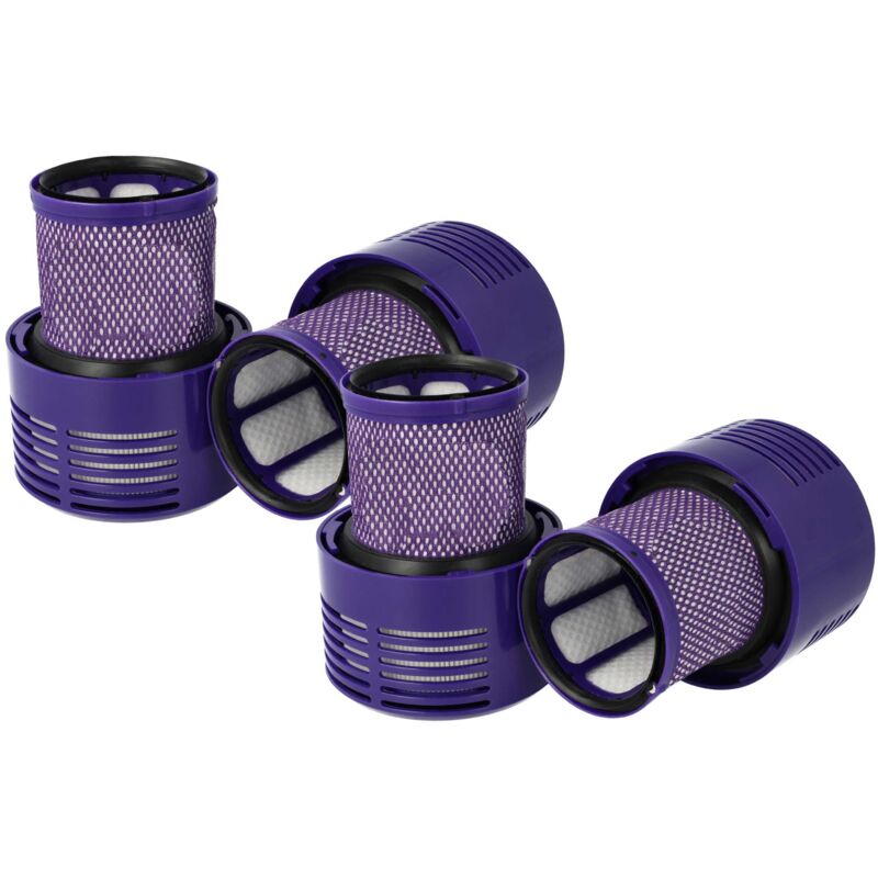 foto del prodotto vhbw 4x filtro compatibile con dyson cyclone sv12 animal, sv12 absolute, v10 animal, v10 absolute aspirapolvere filtro hepa lilla
