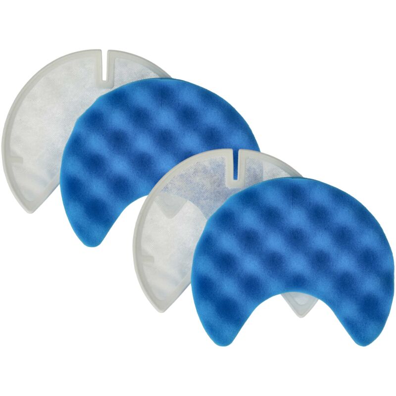 foto del prodotto vhbw 4x filtro compatibile con samsung navibot vcc8570, vcc8570h3k, vcc8450, vcc8480h3b xeg aspirapolvere microfiltro, filtro in spugna