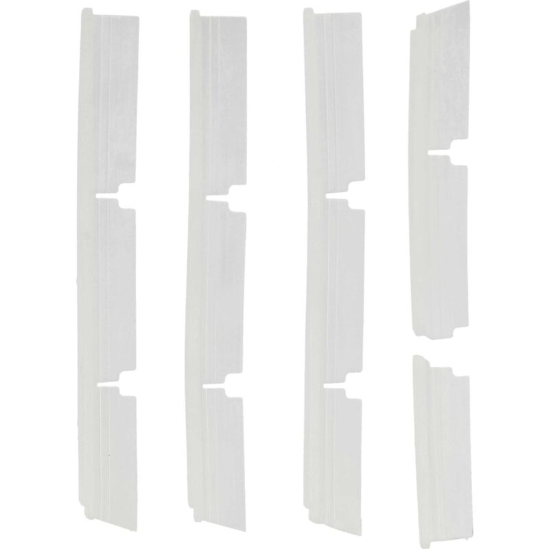 foto del prodotto vhbw 4x lamine in gomma compatibile con neato botvac d85 aspirapolvere, robot aspiratore set di lamelle, bianco