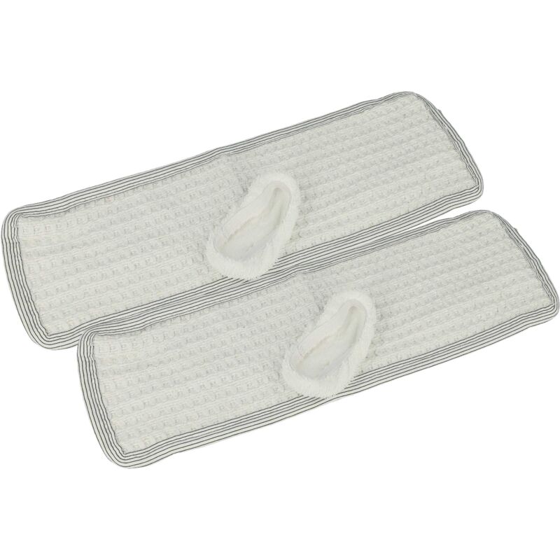 foto del prodotto vhbw 4x panno compatibile con dirt devil vaporex m385 4, m385 5 scopa a vapore 2x fodera in cotone, 2x panno per pavimenti