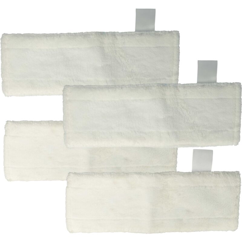 foto del prodotto vhbw 4x panno compatibile con k rcher sc 3 upright easyfix scopa a vapore - microfibra, bianco