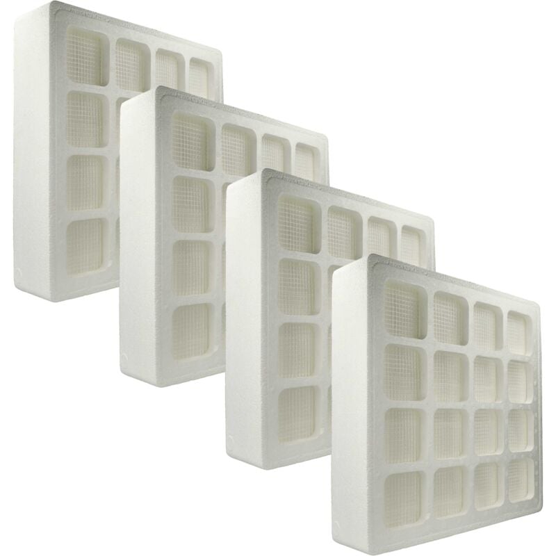 foto del prodotto vhbw 4x prefiltro compatibile con iqair healthpro 250 ne, 100 ne, 250 depuratore d aria plastica tessuto non tessuto, classe filtrante f8 bianco