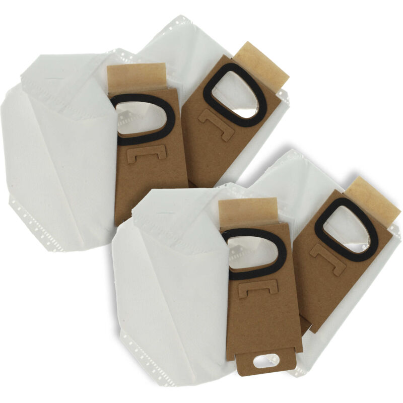 foto del prodotto vhbw 4x sacchetto compatibile con roborock h6, h7 aspirapolvere microfibra, 10,7cm x 7,3cm bianco