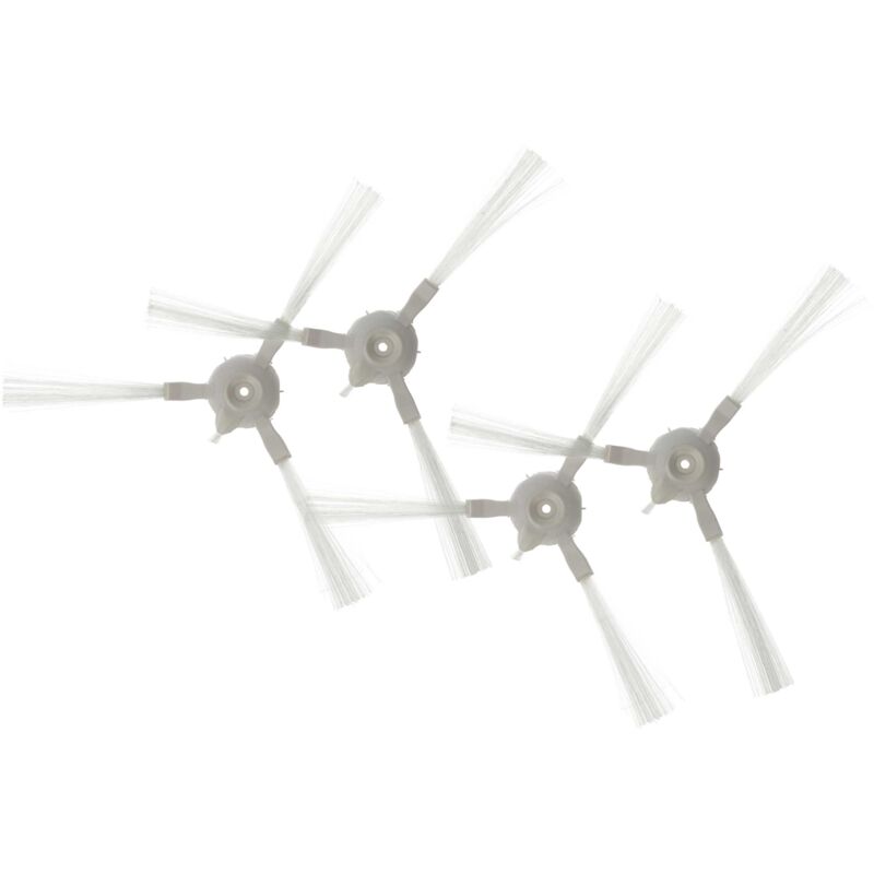 foto del prodotto vhbw 4x spazzola laterale compatibile con 360 s6 robot aspirapolvere set spazzole, bianco