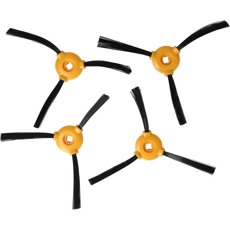foto del prodotto vhbw 4x spazzola laterale sostituisce eufy t0903071 per robot aspirapolvere set spazzole, nero arancione