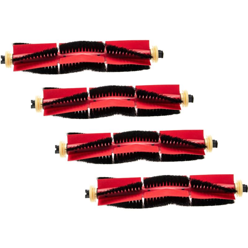 foto del prodotto vhbw 4x spazzola rotonda set di spazzole compatibile con xiaomi roborock e4, s4, s5, s5 max, s50, s51, s55 spazzola a rullo, spazzola principale