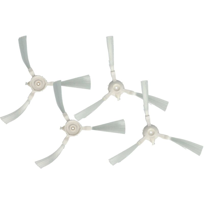 foto del prodotto vhbw 4x spazzola tonda compatibile con tefal explorer 20 rg6875wh, rg6825wh robot aspiratore 4 x spazzola laterale, set di spazzole