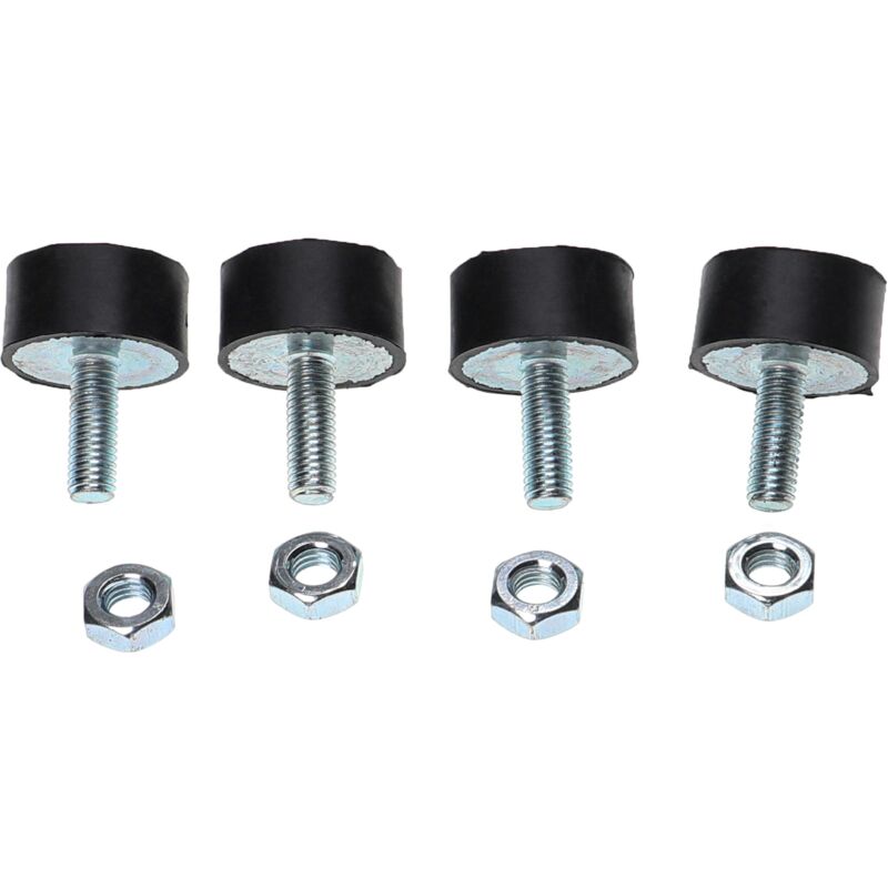 foto del prodotto vhbw 4x supporto antivibrazioni per saldatrice, compressore d aria, pompa d acqua, motore a benzina, ecc. tampone in gomma universale madri, m8