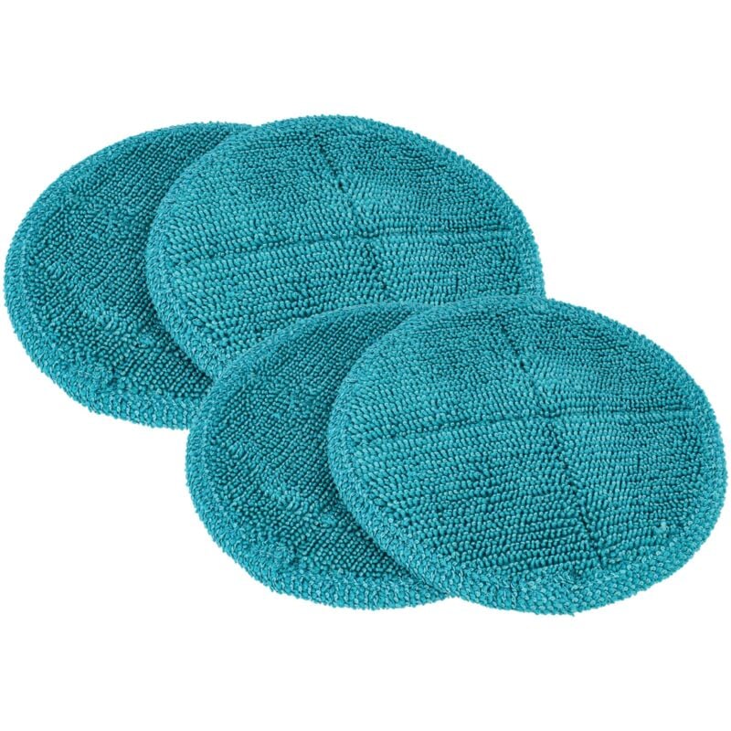foto del prodotto vhbw 4x testina pulente sostituisce cleanmaxx 08934 per mocio, lavapavimenti poliammide poliestere, turchese