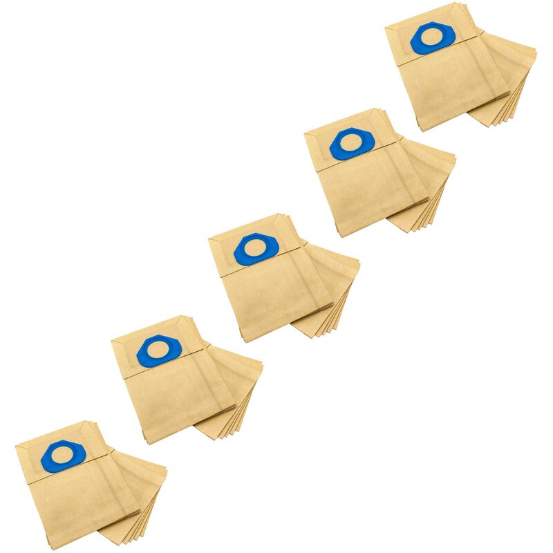 foto del prodotto vhbw 50x sacchetti compatibile con nilfisk 70ga, 84gs, ga70, ga 70, gm80, gm 80, gm90, gm 90, gs80, gs 80 aspirapolvere in carta, color sabbia