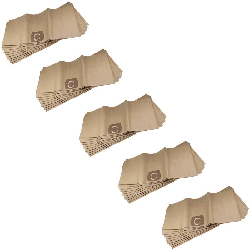 foto del prodotto vhbw 50x sacchetti compatibile con saphir ivc 1425 wd a aspirapolvere in carta, 33,1cm x 77,7cm, beige