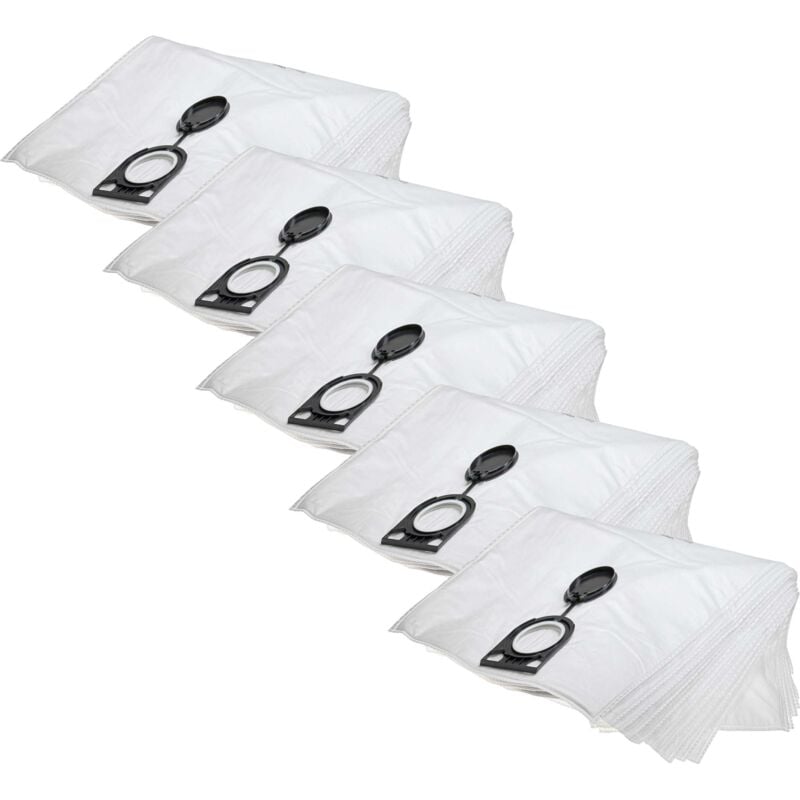 foto del prodotto vhbw 50x sacchetto compatibile con eibenstock dss 35 m, dss 35 mip, dss 50 a, ss 1200 aspirapolvere - 43cm x 32cm bianco