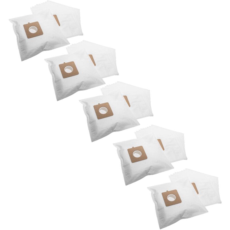 foto del prodotto vhbw 50x sacchetto compatibile con lg electronics turbo alpha vc 5582 aspirapolvere in microfibra, 30,5cm x 17cm, bianco