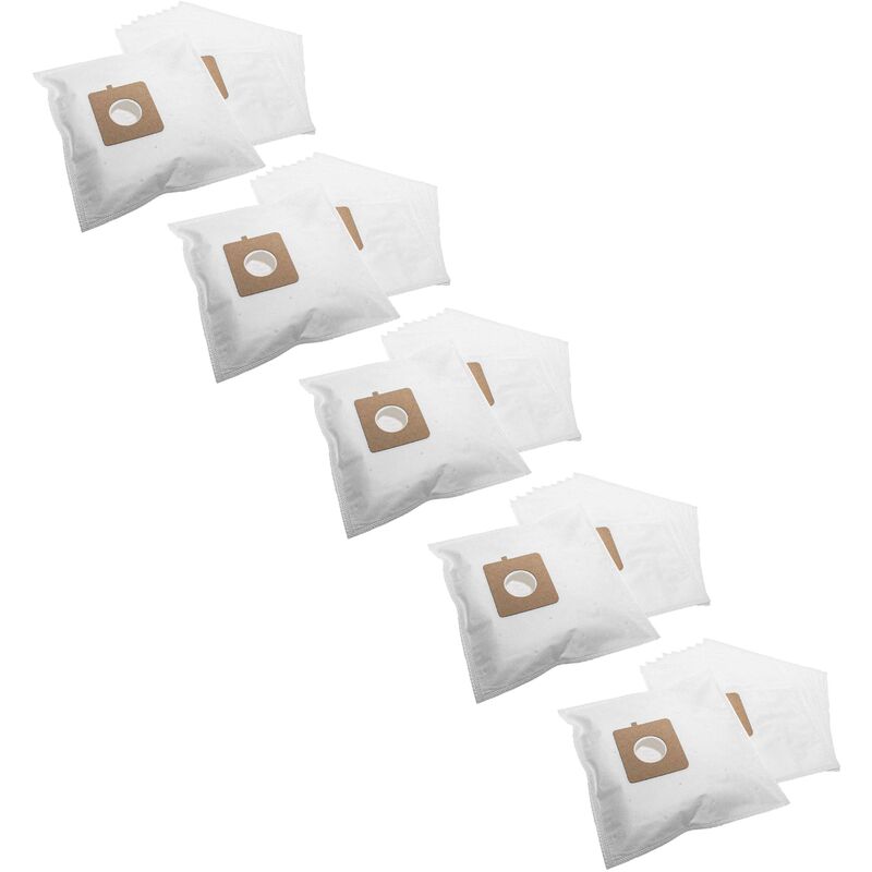 foto del prodotto vhbw 50x sacchetto compatibile con lg electronics vcp 953 nd str stk, vcp 963 sta aspirapolvere in microfibra, 30,5cm x 17cm, bianco